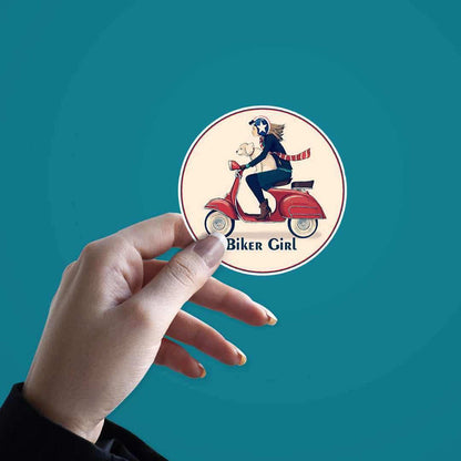 Biker Girl Sticker - Stickers | STICK IT UP