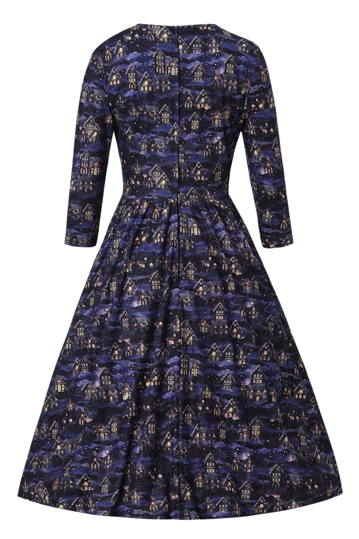 Billie Purple Christmas Eve Flared Dress