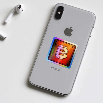Bitcoin Holographic Stickers - Holographic stickers | STICK IT UP