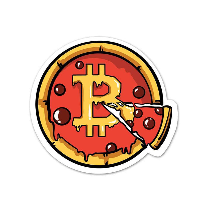 Bitcoin Pizza Sticker - Stickers | STICK IT UP