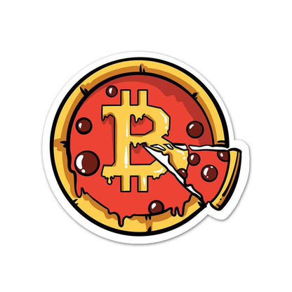 Bitcoin Pizza Sticker - Stickers | STICK IT UP