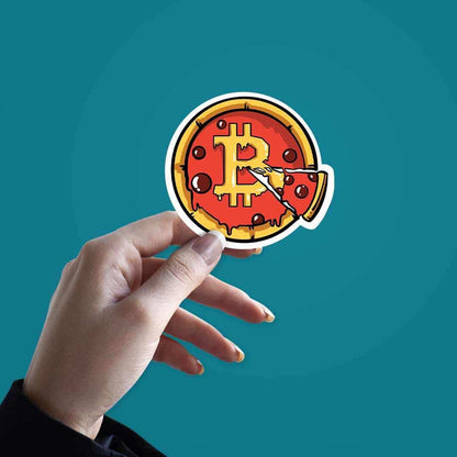 Bitcoin Pizza Sticker - Stickers | STICK IT UP