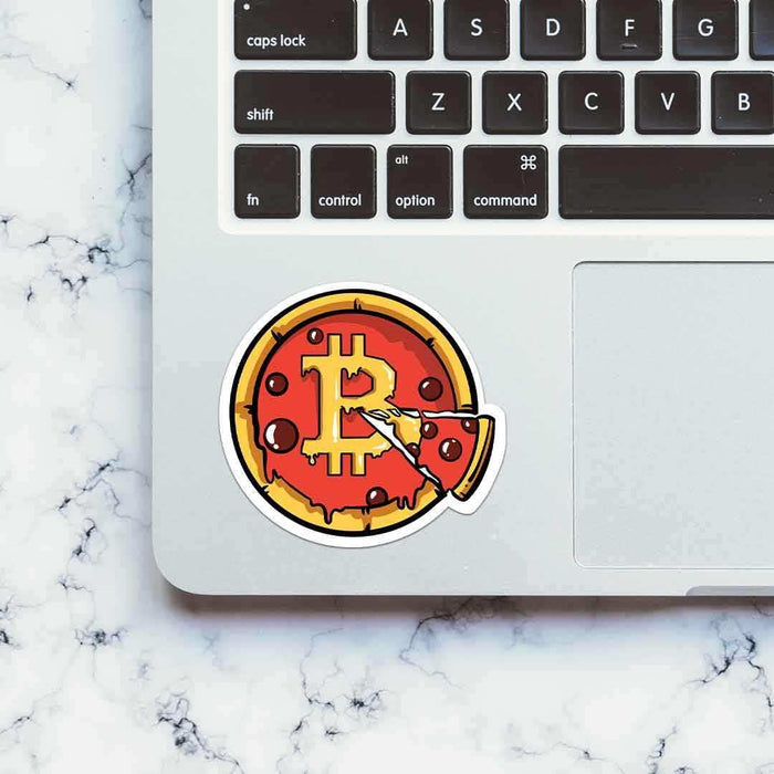 Bitcoin Pizza Sticker - Stickers | STICK IT UP