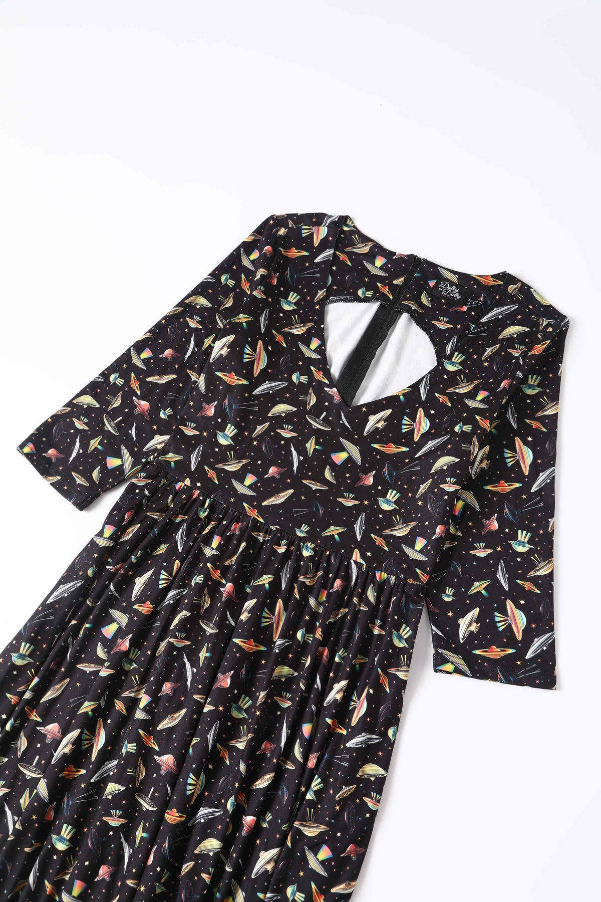 Billie Black UFO Spaceship Flared Dress