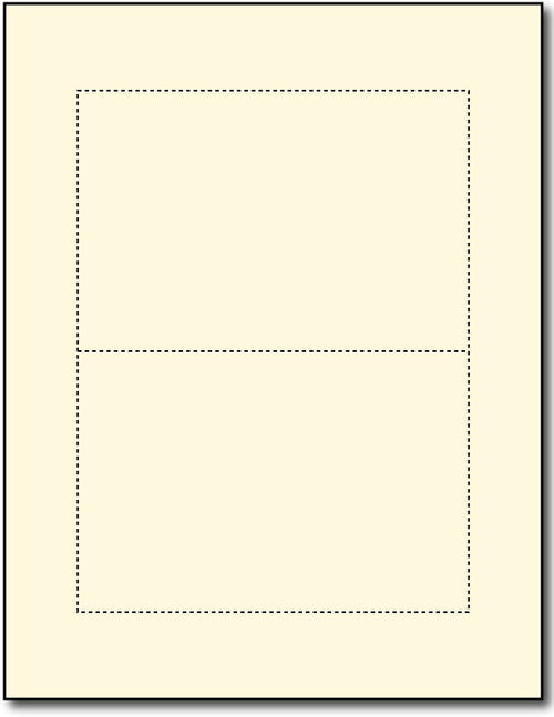 65lb Microperforated Cream Old Style 4" x 6" Postcards.