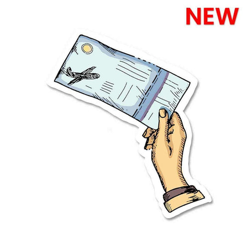 Boarding Pass V3 Sticker - Stickers | STICK IT UP