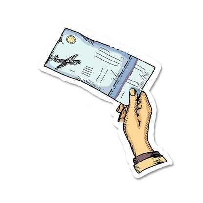 Boarding Pass V3 Sticker - Stickers | STICK IT UP