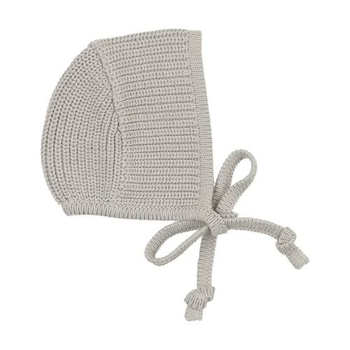 bonnet chunky knit - pale blue