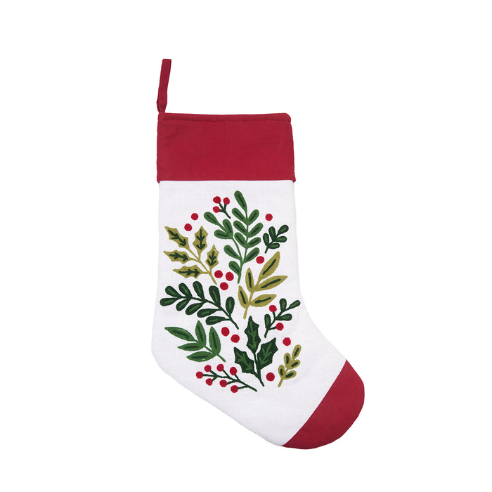 A Botanical Christmas Stocking.