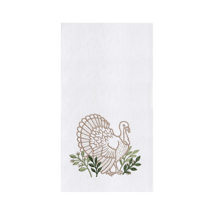 A Botanical Turkey Flour Sack Kitchen Towel.