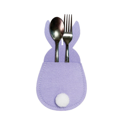 A Bunny Silverware Holder.