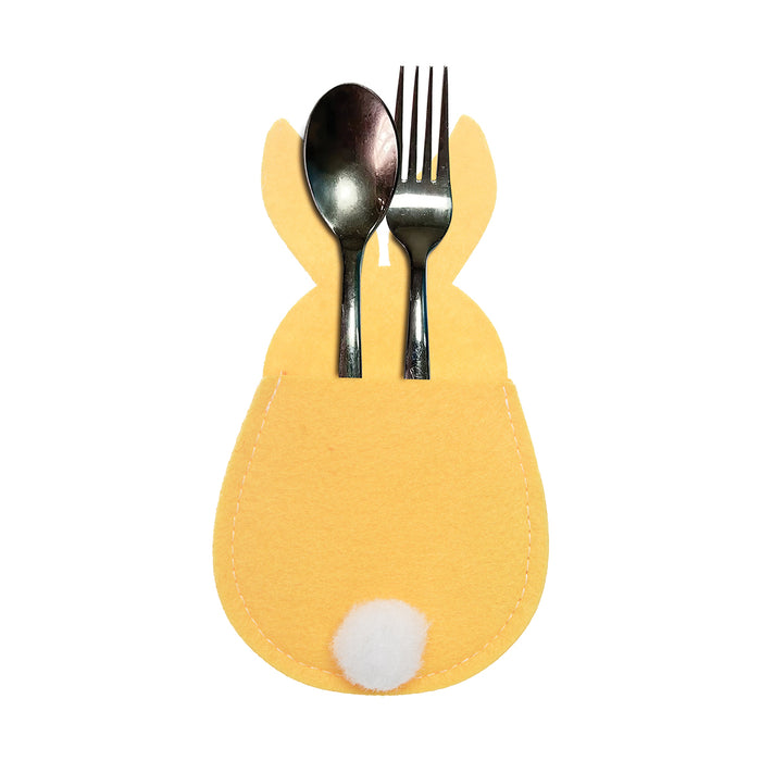 A Bunny Silverware Holder.