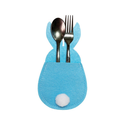 A Bunny Silverware Holder.