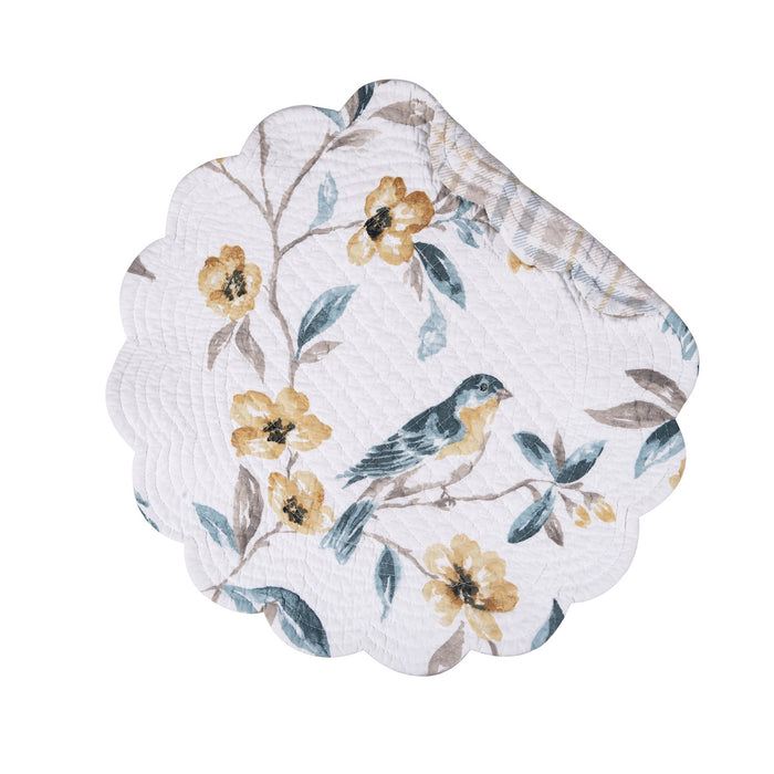 Calix Bluebird Table Linens table linens displayed as a coordinated tabletop setting.