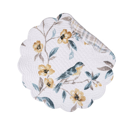 Calix Bluebird Table Linens table linens displayed as a coordinated tabletop setting.