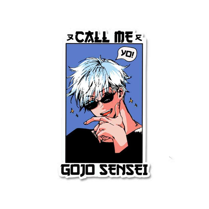 Call Me Gojo Sensei Sticker - Stickers | STICK IT UP