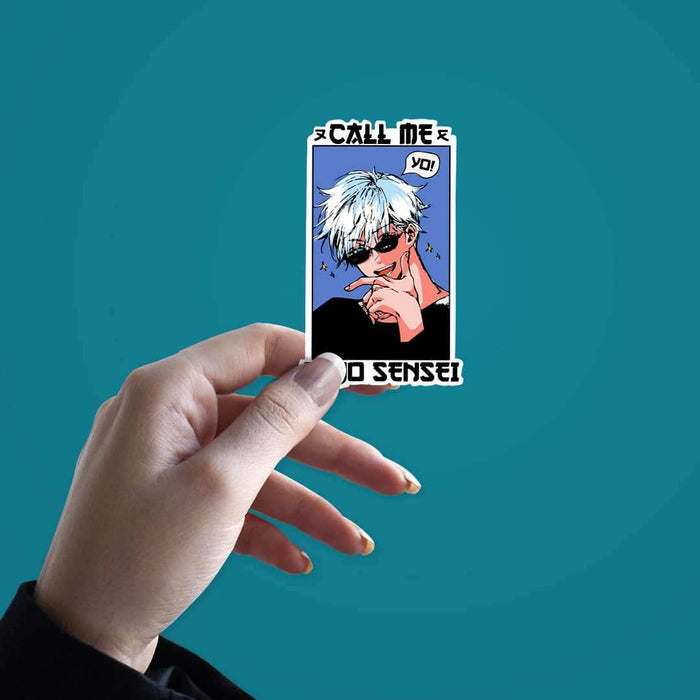 Call Me Gojo Sensei Sticker - Stickers | STICK IT UP