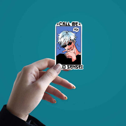 Call Me Gojo Sensei Sticker - Stickers | STICK IT UP