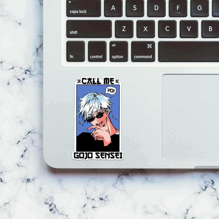 Call Me Gojo Sensei Sticker - Stickers | STICK IT UP