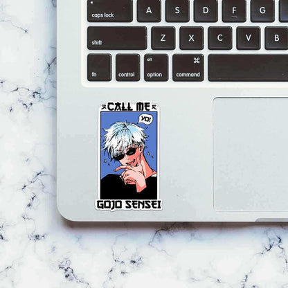 Call Me Gojo Sensei Sticker - Stickers | STICK IT UP