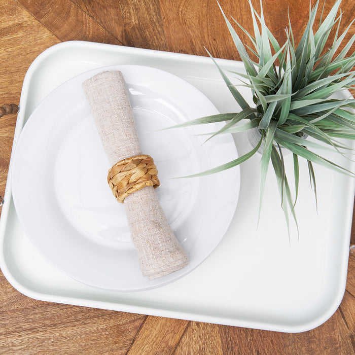 A Calming Seas Sea Grass Napkin Ring, Set of 4.