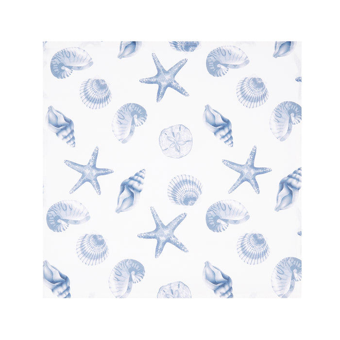 Calming Seas Table Linens table linens displayed as a coordinated tabletop setting.