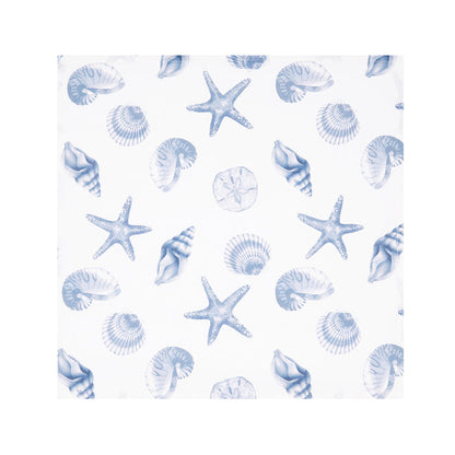Calming Seas Table Linens table linens displayed as a coordinated tabletop setting.