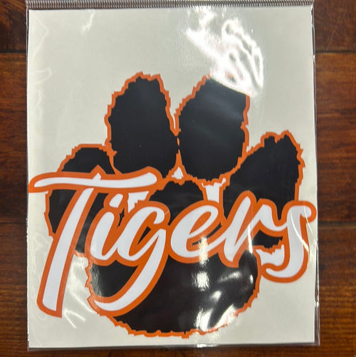 CAR DECAL - LARGE TIGER PAW