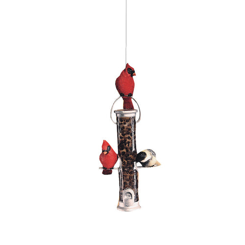 A Cardinal Feeder Ornament.