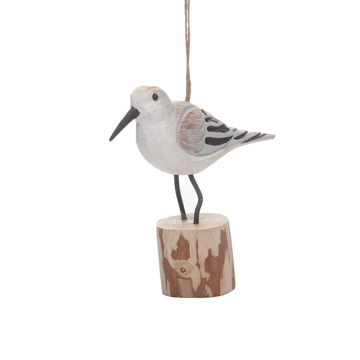 A Carved Sandpiper Ornament.