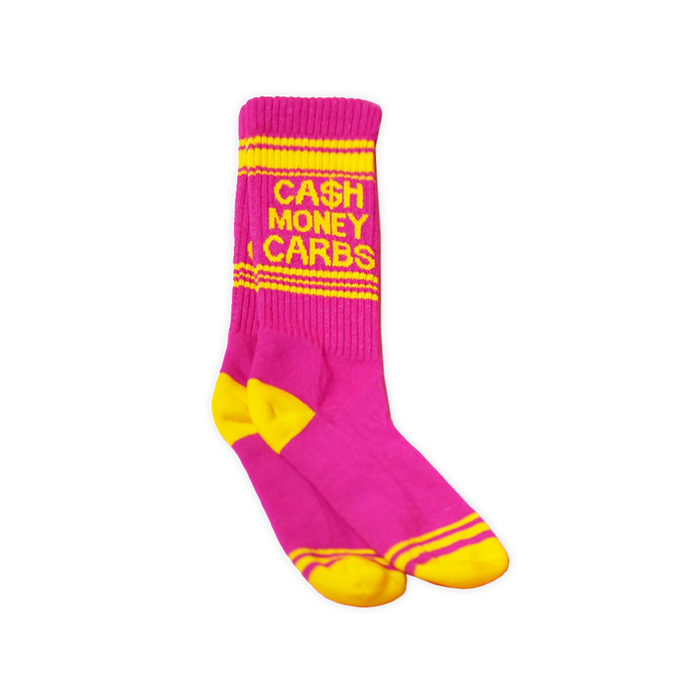 Cash Money Carbs Gym Socks