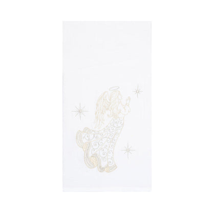 A Champagne Praying Angel Flour Sack Kitchen Towel.
