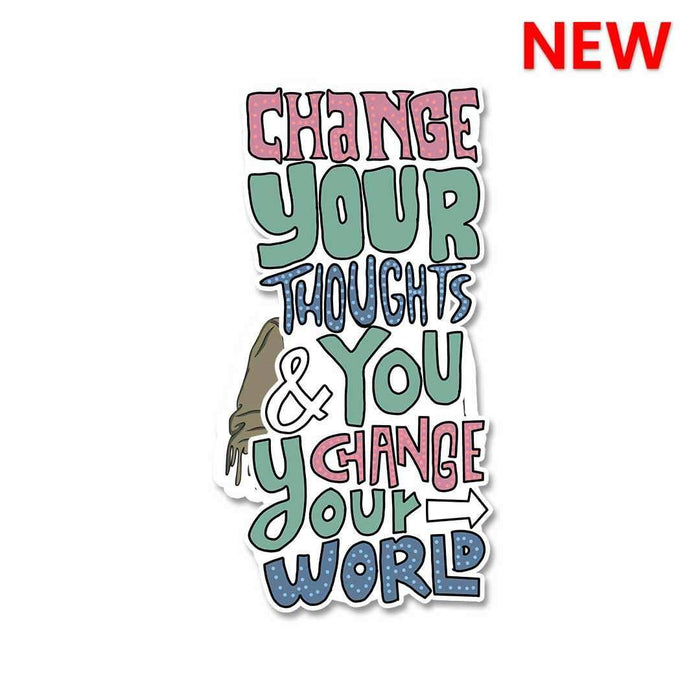 Change Your Thoughts Sticker - Stickers | STICK IT UP