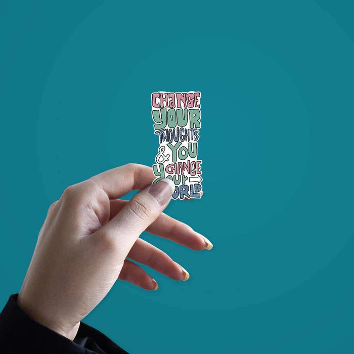 Change Your Thoughts Sticker - Stickers | STICK IT UP