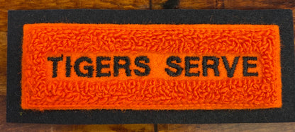 CHENILLE TIGERS SERVE PATCHES