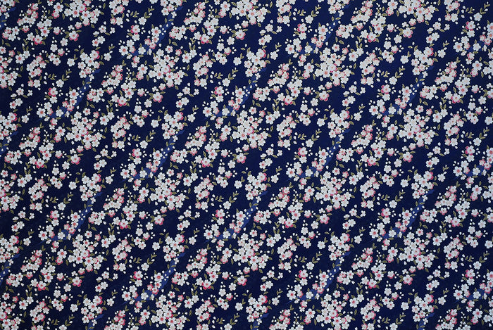 Chiyogami Cherry Blossom Pink & White on Purple - NEW