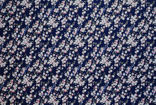 Chiyogami Cherry Blossom Pink & White on Purple - NEW