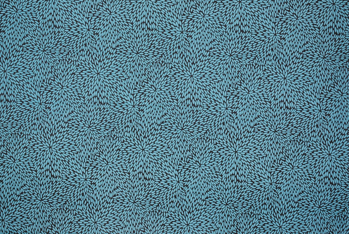 Chiyogami Teal Burst on Black