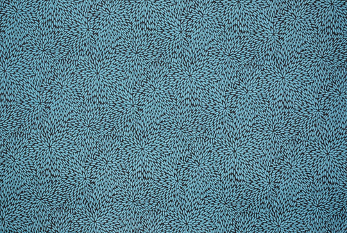 Chiyogami Teal Burst on Black
