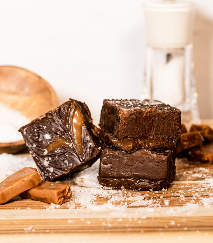 Chocolate Salted Caramel Fudge