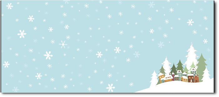 Christmas Envelopes -  Winter Village - (#10 Envelopes)