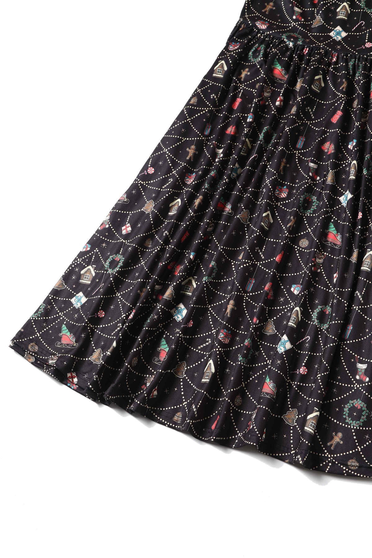 Billie Christmas Print Long Sleeved Dress