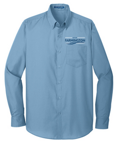 CITY LONG SLEEVE CAREFREE POPLIN SHIRT WITH POCKET