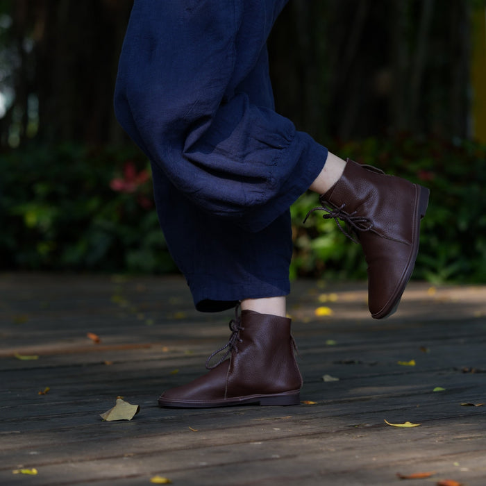 Clara™ | Lace Boots – Classic Warmth with Everyday Ease