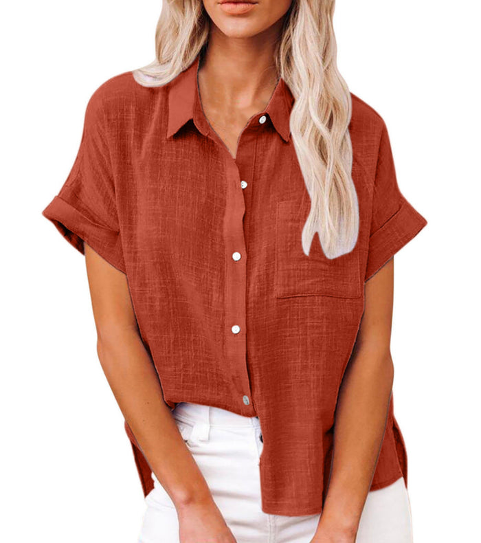 Claudia™ | Lightweight Shirt with Front Pocket