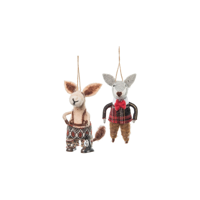 A set of Close Knit Friends ornaments.