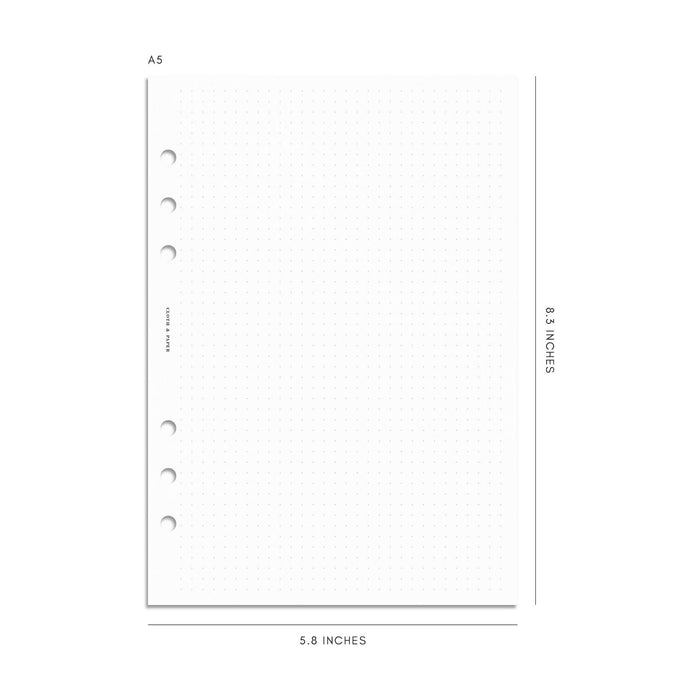 Cloth & Paper - Dot Grid Planner Inserts