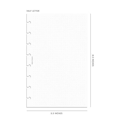 Cloth & Paper - Dot Grid Planner Inserts