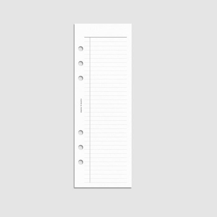 Cloth & Paper - Half Page Task Inserts
