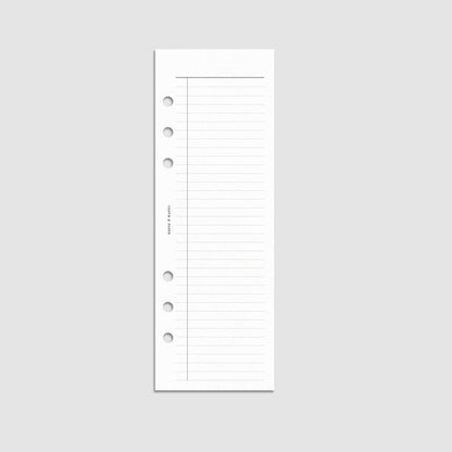 Cloth & Paper - Half Page Task Inserts